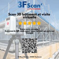 3Fscan - Scan 3D bâtiment, relevé laser et maquette BIM à Toulouse