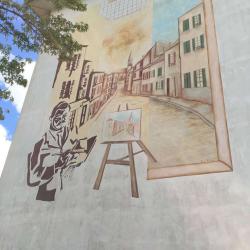 Fresque Murale Hommage à Utrillo