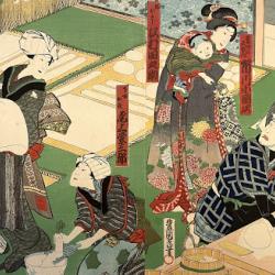Kokyo Estampes Japonaises Xixème Siècle Et Ikebana à Paris