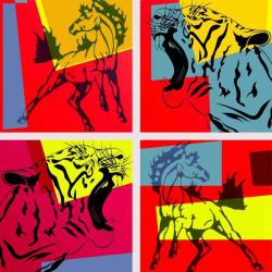 Kung-fu Interne Tigre Et Cheval