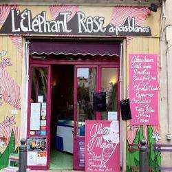 L'eléphant Rose A Pois Blancs