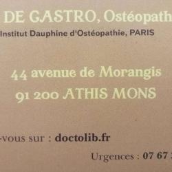 Marie De Castro, Ostéopathe D.o.