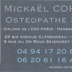 Mickaël Cohen Ostéopathe D.o.