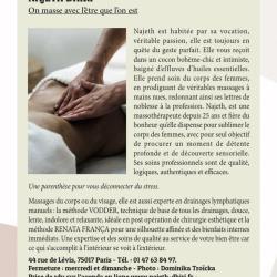 Najeth Dhiri Drainage Lymphatique Manuel Rénata França & Vodder - Facialiste