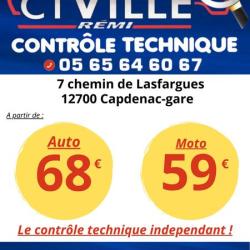 Sarl Ct Ville Remi Contrôle Technique Capdenac Gare