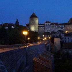 Semur En Auxois By Night