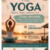 Yoga au bord de l'étang le dimanche a 8:00