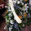 Gerbe de fleurs pour deuil à Nîmes (30), Agapanthe et Compagniea
