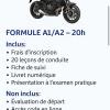 Formation pour le permis A1/A2 dans notre moto école à Pavillons sous Bois