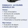 Formation permis B voiture en formule accélérée