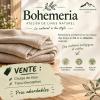 Bohemeria vend des chutes de tissu en lin et en chanvre de l'atelier