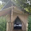 Tente lodge avec ou sans sanitaire privatif Camping Dordogne Les Cinq Châteaux