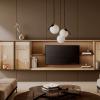 Meuble TELE suspendu sur mesure , collection Leicht 2026 .