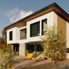 Projet de villa contemporaine associant volumes épurés, matériaux naturels et grandes ouvertures sur le jardin.