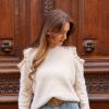Pull beige manches à volants – Danie Hoo
Chic et confortable, ce pull beige aux détails délicats se marie parfaitement avec un jean ou une jupe. Disponible dans notre boutique Danie Hoo Le Touquet Paris-Plage.