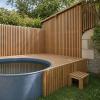 Bois Douglas pour l'aménagement extérier, exemple plancher jacuzzi à Aslonnes (86), Eco Bois - Scierie Artisanale du Fort