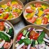 Salades composées pour un buffet ou repas de mariage, en entrée - Traiteur Galarme à Boulogne-Billancourt, Hauts de Seine (92)