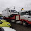 Utilitaire caisse chargé sur le plateau