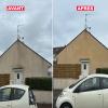 nettoyage des traces noires sur façade