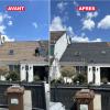 application d'un traitement hydrofuge coloré (peinture toiture)