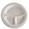 Assiette jetable compartimentée en canne à sucre – LSBIO