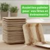 Assiettes jetables en feuille de palmier pour fêtes et événements – LSBIO