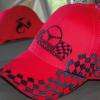 Conception, fabrication du visuel et transfert sur casquette. 3dvisuel