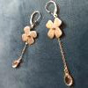 Boucles "Pistil" en argent