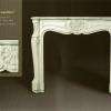 CHEMINEE D'époque Napoléon  III en marbre blanc carrare à décor de coquilles