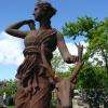 Statue Diane chasseresse en fonte