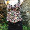 Top fleuri Sinequanone 4€ en taille 38 A La Friperie de Ploermel près de Mauron et de Josselin