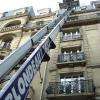 Blondeau déménagement Monte meubles jusqu au 7° étage 