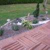 Massif en rocaille en bordure de terrasse