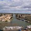 Le canal du Rhone à Sète.