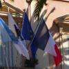 Drapeaux à la mairie
