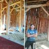 Chantier Avant-Après d'une grande grange