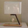 Lampe en wengé.