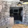 Pose de fresques mural