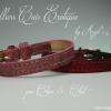 Colliers pour chien et chat sur mesure en cuir exotique (cuir de poisson, cuir de serpent)