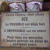 la devise à l'intérieur 
