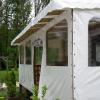 Bâche PVC sur mesure, coupe-vent pour une terrasse de mobile home - Applicover à Breval (78)