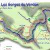 Le parcours de 12 km depuis Castellane jusqu'au pont de Soleil