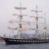 Le Belem sans sa voilure