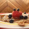 #jourd'huïx : lemonCurd, sorbet framboise, myrtilles fraîches & sucre de fleur de coco. Une de nos saisonnières 