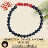 Le bracelet en corail et en spinelle noir: le 3 en 1. Véritable bracelet pour la protection, l'ancrage et qui attire la chance. 