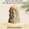 La bougie Déesse florale enchantée. Une bougie naturelle et artisanale 100% naturelle en cire de colza sans OGM ni pesticides, sans palme ni paraffine. Eco-responsable et zéro déchets.