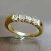 Alliance or jaune, diamants