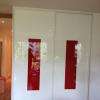 Dressing sur mesure, façade coulissante en verre laqué bi coloration 1-2, c'est Art du Temps AGEM