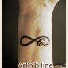 Love with infini by Art'n'b line tattoo
