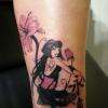 Geisha by Art'n'b line tattoo